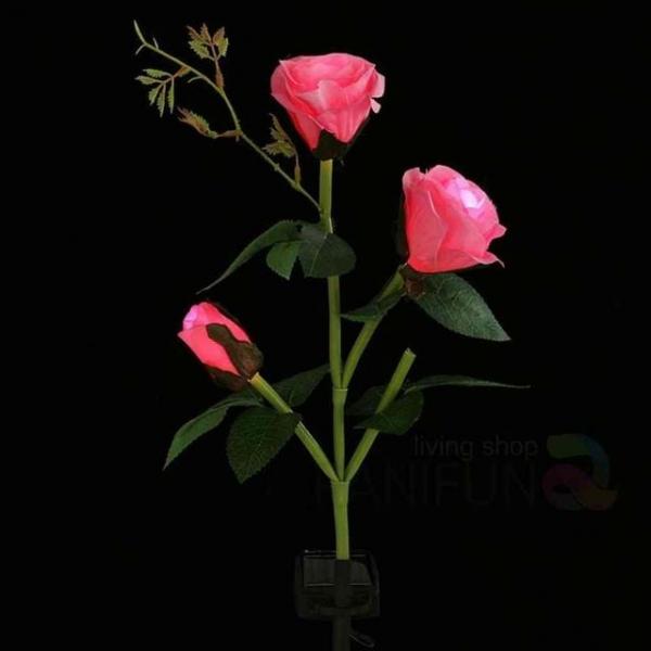 장미 LED 태양광정원등 핑크 태양광정원조명 태양열정원등 태양광LED정원등 조경등 태양광잔디등