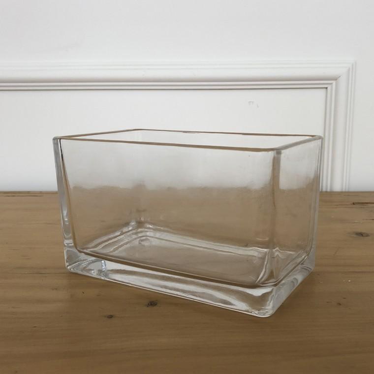 직사각 유리 화병 대 16X9X9.5cm 인테리어유리화분 홈가든 그린테리어 홈카페