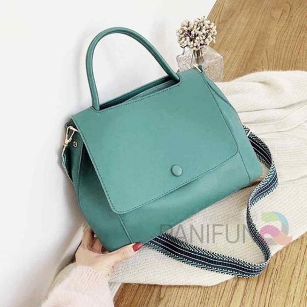 잇지 가죽크로스백 블루그린 여성가죽가방 옆으로매는가방 여자대학생가방 미니핸드백 여성크로스가방