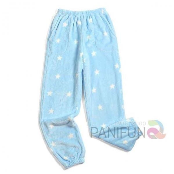 스타 여자수면바지 M 스카이 중년홈웨어 파자마바지 겨울수면바지 엄마실내복 순면잠옷바지