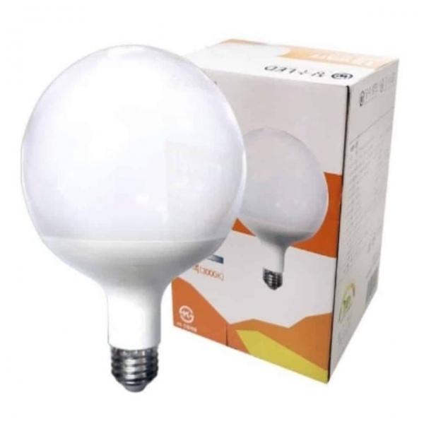 LED 15W 전구색 원형전구 LED볼전구 E26전구