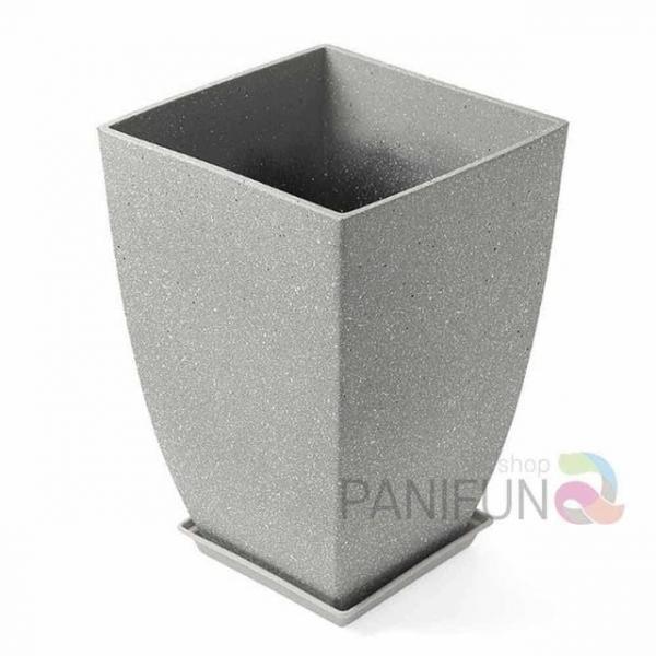 화분받침대세트 라이트그레이 플라스틱사각화분 고무나무분갈이 대형화분분갈이 대형식물화분 가벼운화분