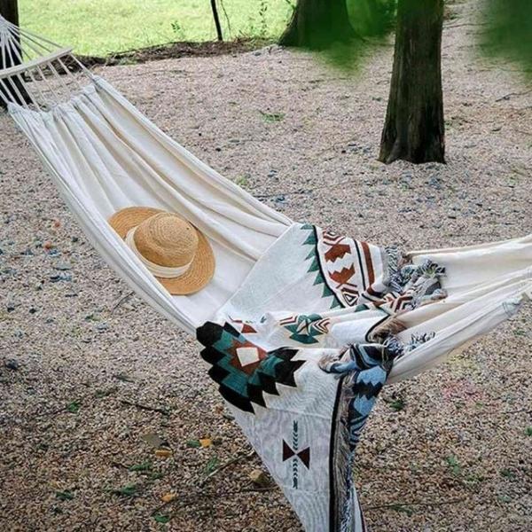 캠핑해먹 아이보리 그네침대 해먹침대 캠핑장해먹 나무해먹 그물해먹