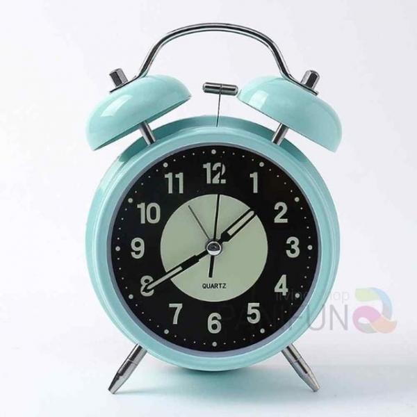 야광 해머벨탁상시계 스카이 무소음시계탁상시계 알람탁상시계 인테리어시계 무소음탁상시계 해머벨알람시