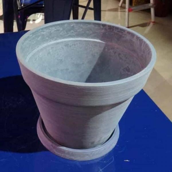 수지 블루 25x21 화분 돌화분 심플한화분