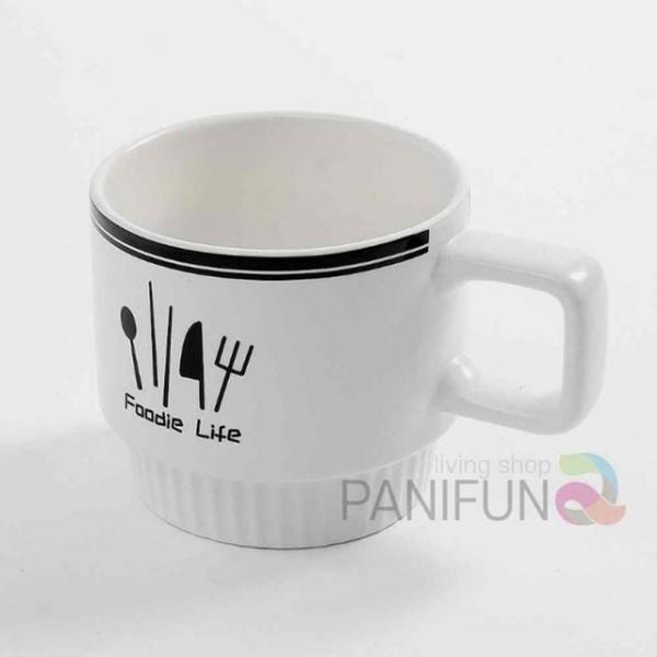 키친 머그컵 320ml 키친 모던커피잔 도자기컵 카페잔 카페커피잔 카페머그컵