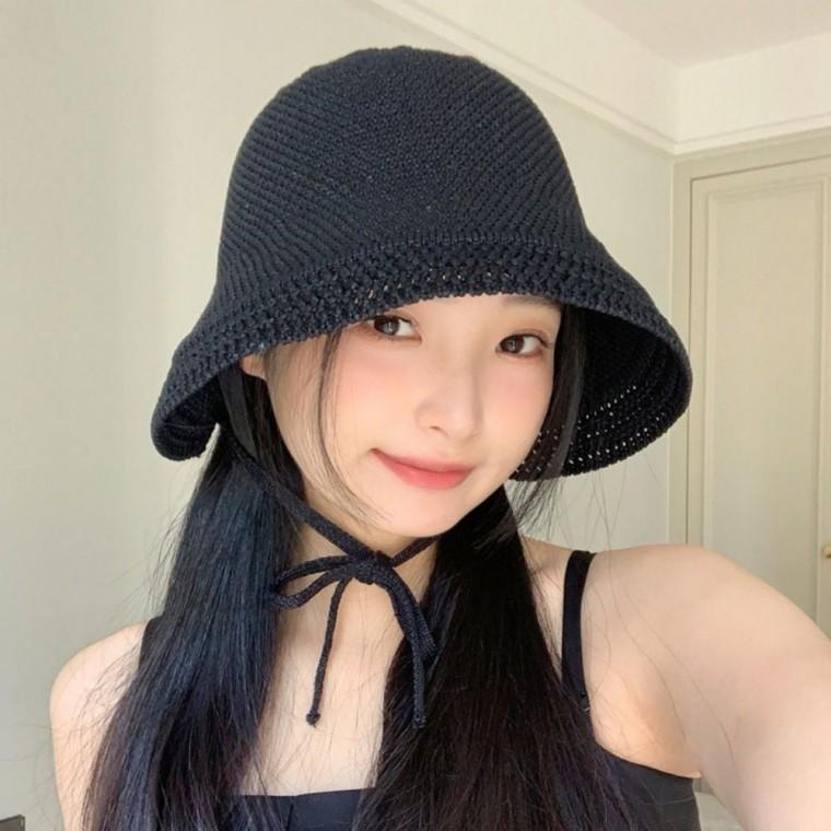 버킷햇 니트 여자모자 햇빛차단 여름 벙거지 썸머
