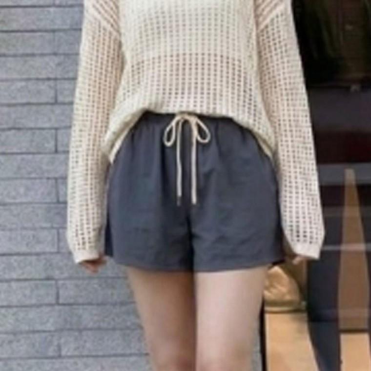 여성 경량형 바스락 숏팬츠 3부 1P 여름 데일리 반바지 여행 산책 휴가