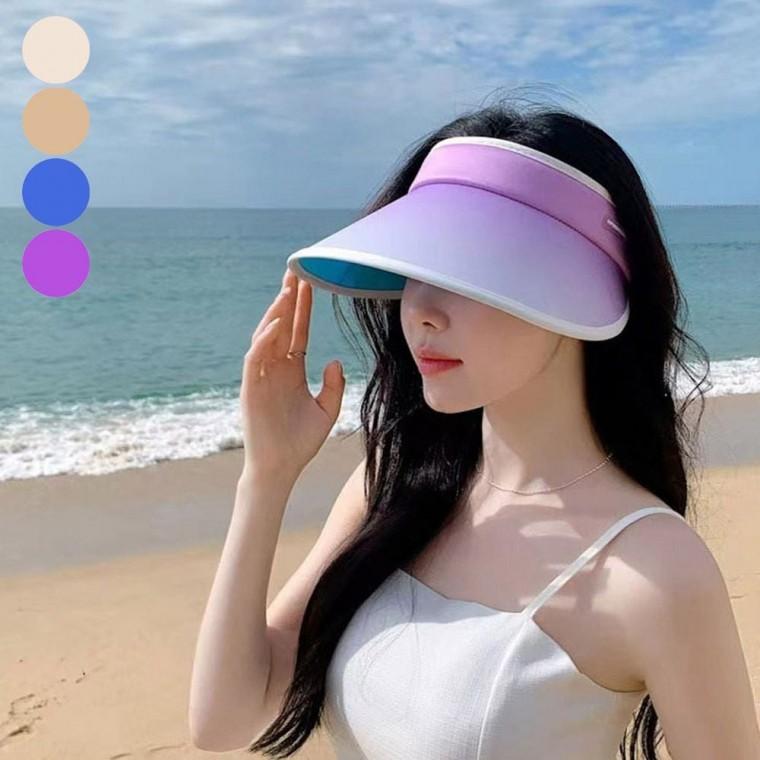 경량 차단 그라데이션 바닷가 여름 썬캡 햇빛 휴양지