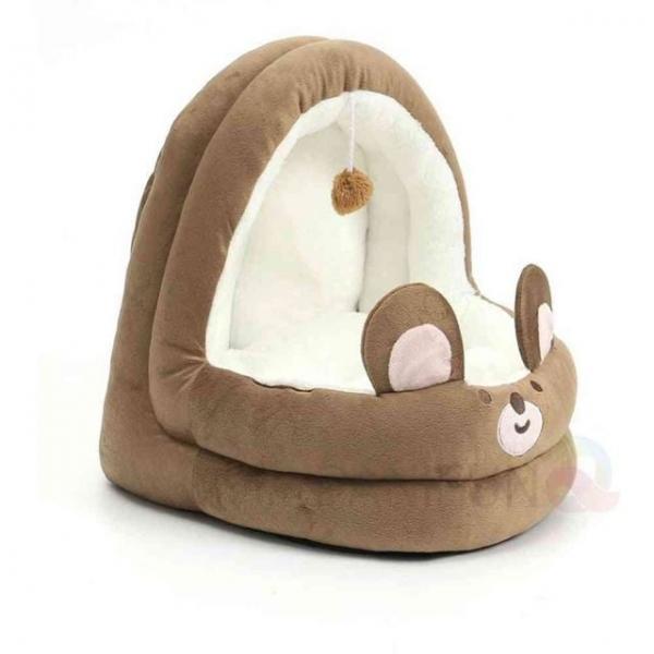 동굴하우스 브라운곰 애견가구 반려동물집 강아지잠자리 예쁜강아지집 애견집