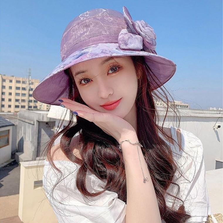 차단 햇빛 바닷가 휴양지 패션 오간자 버킷햇 여름