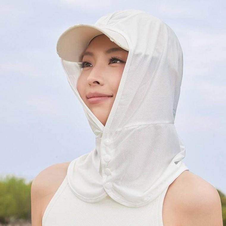 후드형 데일리 여성 여름 아웃도어 얇은 통기성 목보호