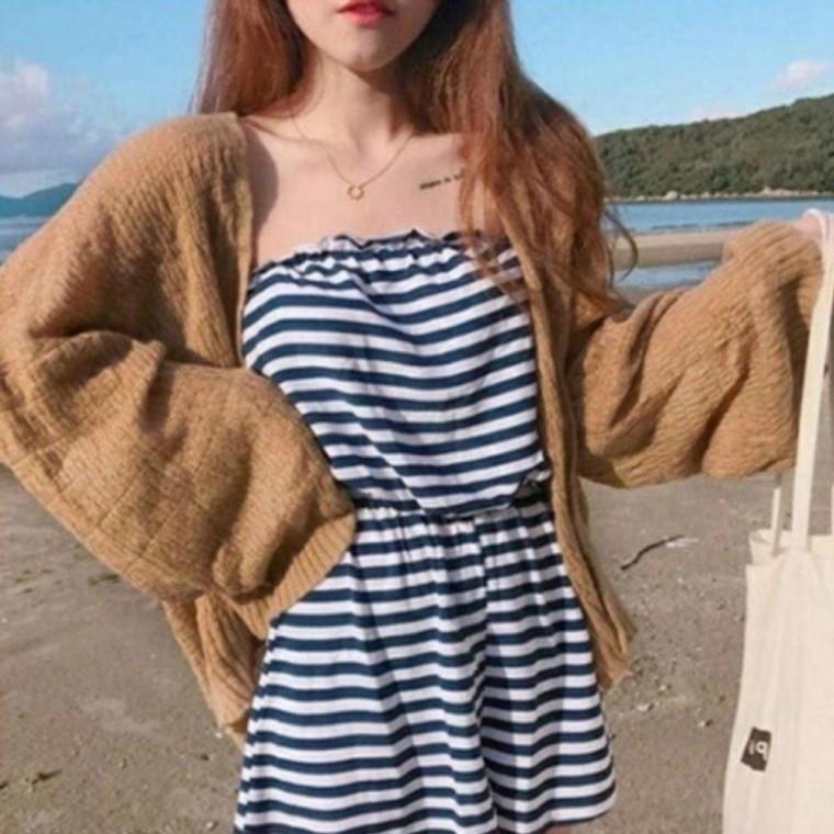 여성 여름 시스루 니트 가디건 1P 경량형 에어컨 아우터 얇은 외투