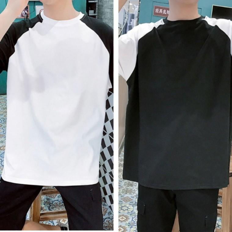 라운드 여름 나그랑티 반팔티셔츠 반팔티 무지 남자
