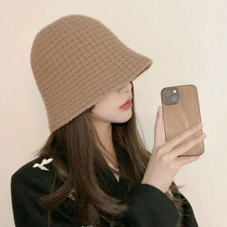 여성 와플 패턴 벙거지 캡 1P 여름 햇빛 버킷햇