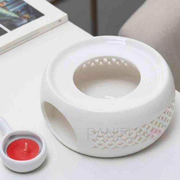 도자기티워머 화이트 차우리기 티라이트받침대 다도용차우리기 다도워머 티포트받침대