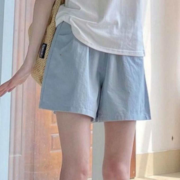 여성 츄리닝 밴딩 여름 데일리 숏팬츠 편한 기본 반바지