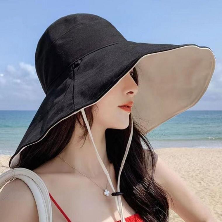 벙거지 챙큰 여자 모자 버킷햇 넓은 챙 여름 여성 버킷햇 모자 여름 선캡