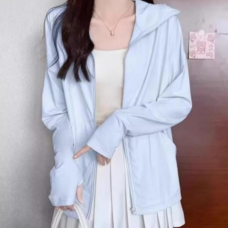 여름 자외선 차단 후드 집업 얇은 바람막이 점퍼 햇빛차단 냉감아우터