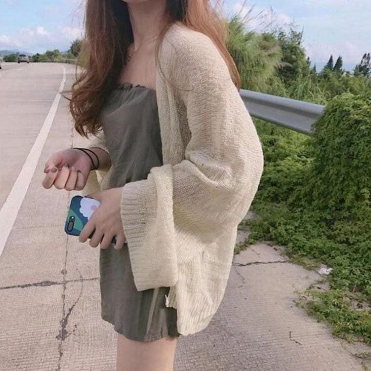 해변코디 가디건 여름 긴팔 반바캉스 휴양지 비치웨어 로브 아우터 여성여름옷