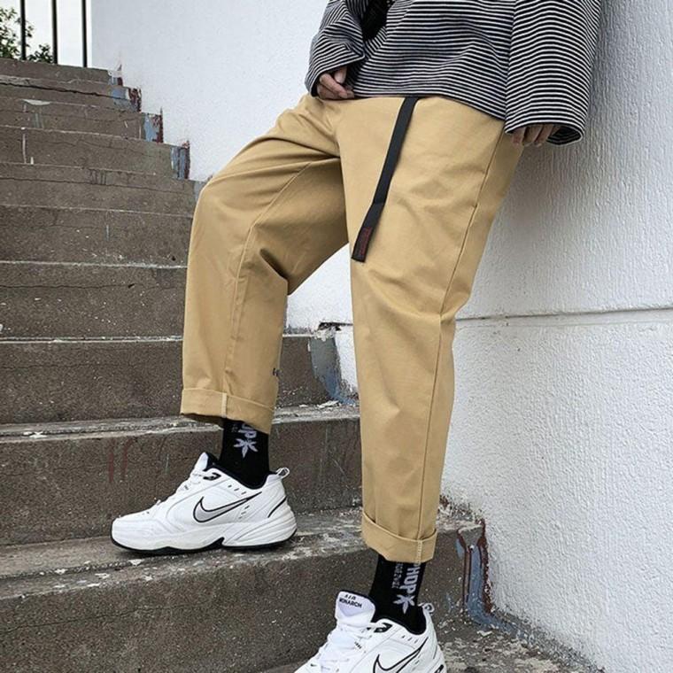 여름 면바지 기장 밴딩 크롭 조거팬츠 하의 슬림핏