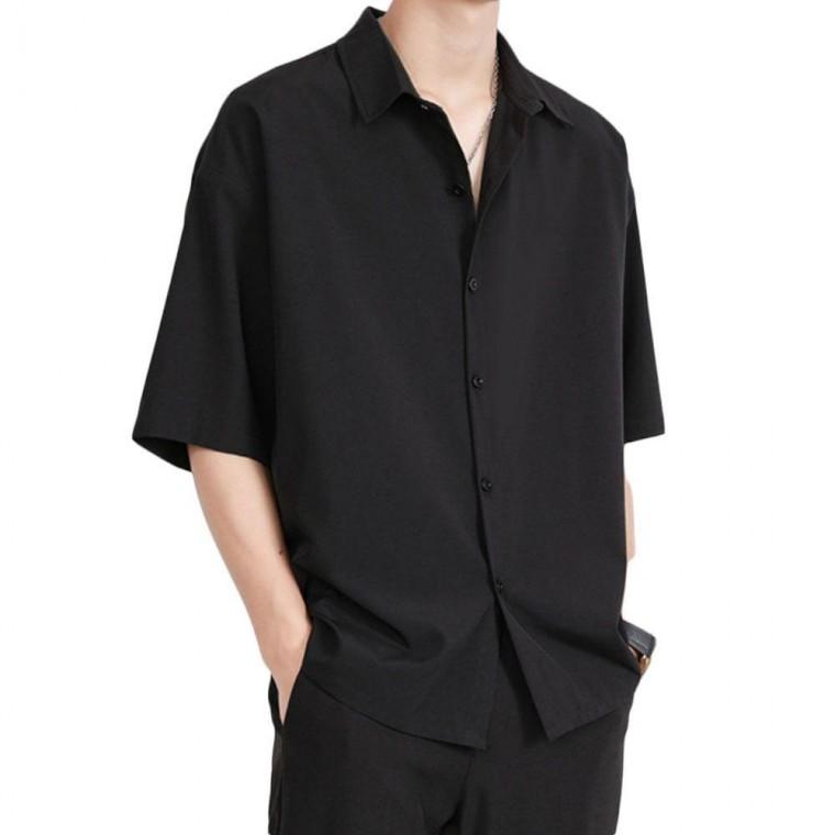 여름 남성 반팔 셔츠 무지 셔츠 남방 카라 데일리룩