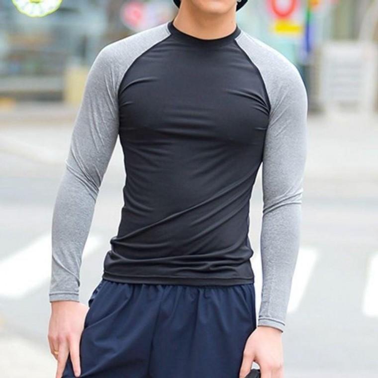 여름 남성 수영복 세트 운동복 래쉬가드 비치 물놀이 상의