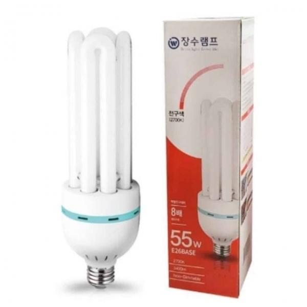 형광램프 55W 전구색 소켓조명 인테리어전구