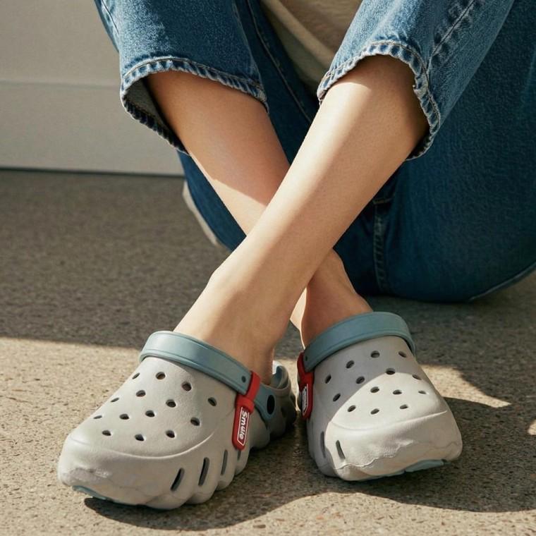 썸머 아쿠아 샌들 슬리퍼(235-240mm) (그레이) 여름슬리퍼 여름샌들 아쿠아슬리퍼 펀칭샌들