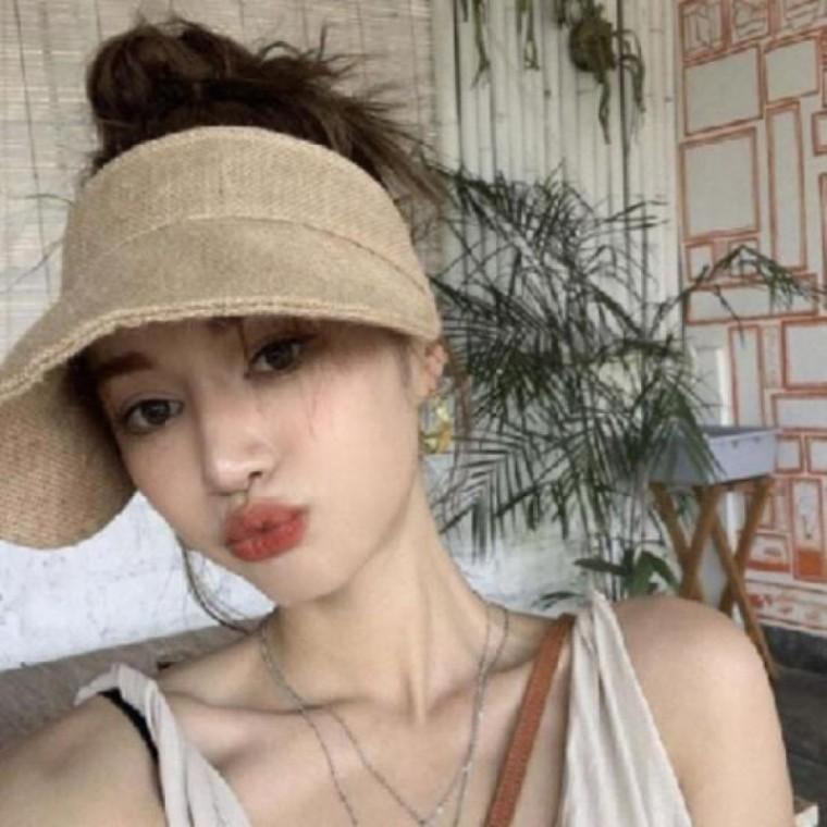 모자 린넨 챙모자 찍찍이 여름모자 썬캡 여성모자 여름 자외선차단 캡모자