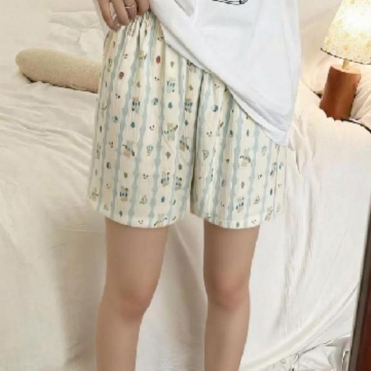 홈웨어 파자마 여성잠옷 여름 데일리 잠옷 반바지 여름파자마 시어서커 홈 지지미 여성 여자 4부