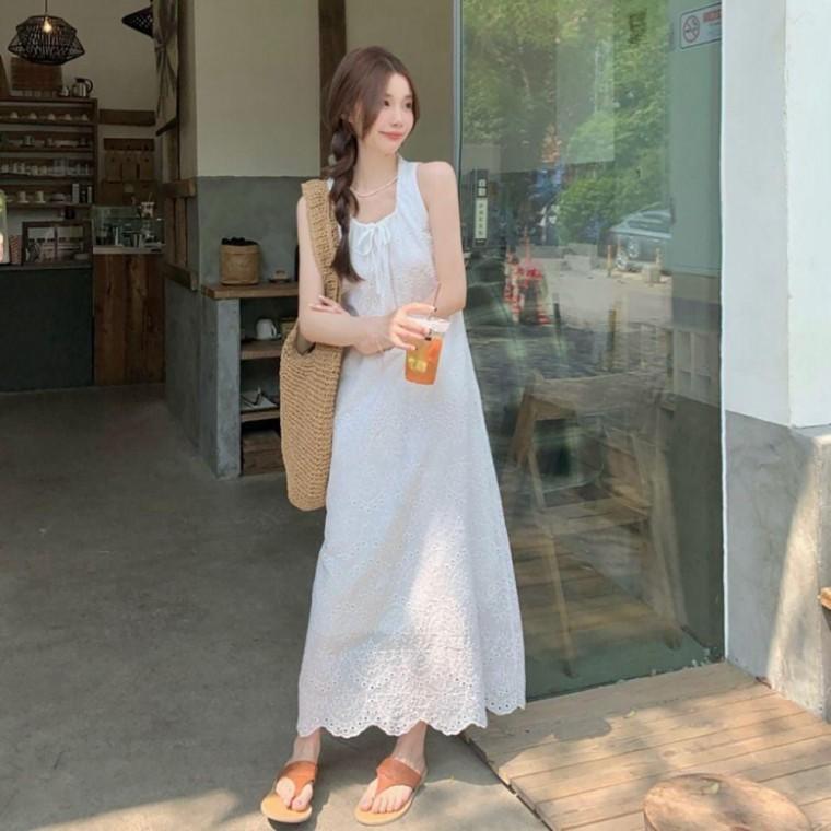 화이트원피스 여름원피스 휴가룩