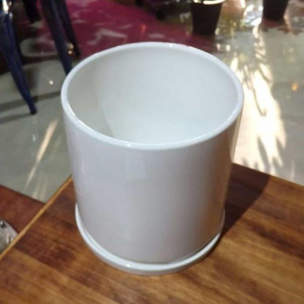유광 도기 화분 18x18 꽃화분 창틀화분