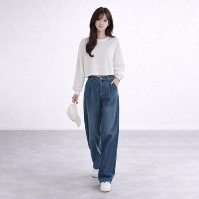 팬츠 트렌디 데님 부츠컷 여자 여름 여성 슬림핏 나팔 바지