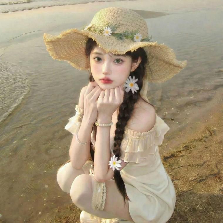 화환 라피 밀짚모자 수제 뜨개 모자 여름 봄 해변 나들이와 휴가에 잘 어울리는 만능 챙 넓은 햇빛 가리개