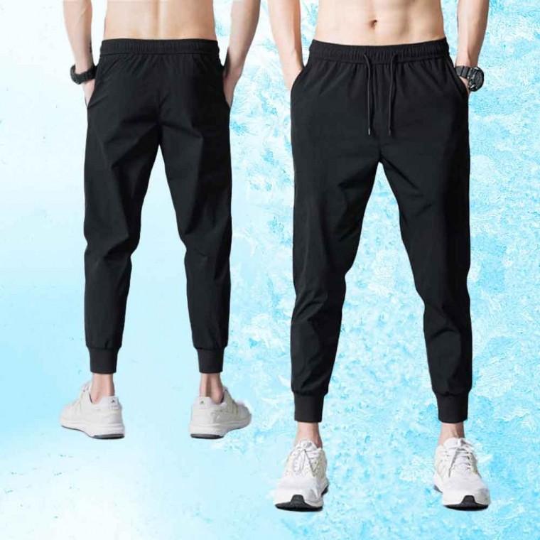 시원한 밴딩 조거 쿨링 팬츠 여름 세미 트레이닝