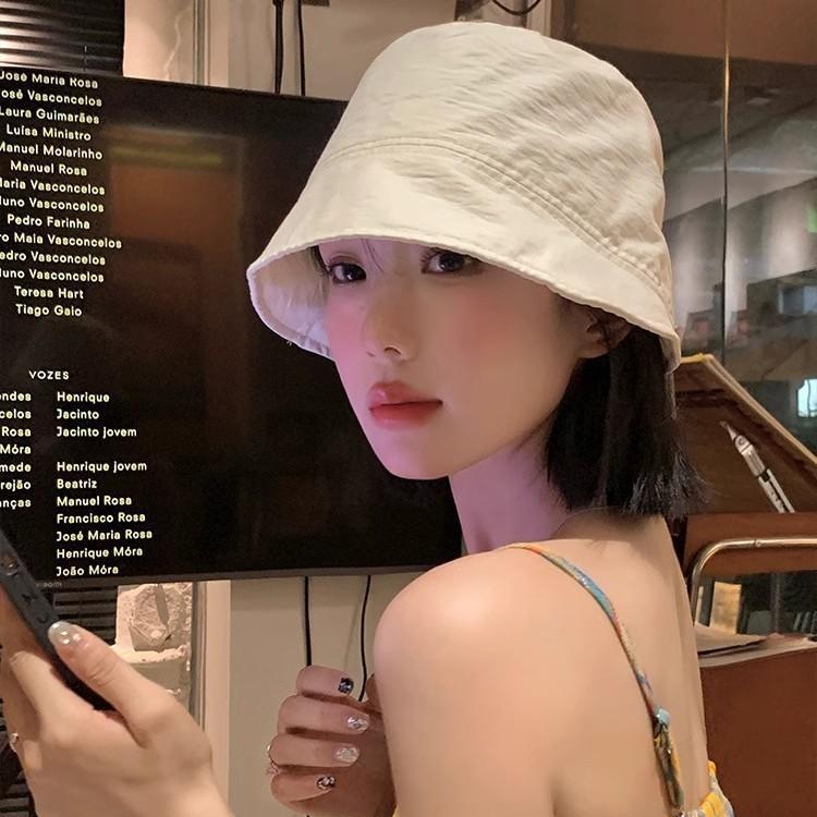 2025년 신상 일본식 암컷 버킷햇 봄 여름 여행용 캐주얼 어디에나 잘 어울리고 얼굴이 작아 보이며 자외선