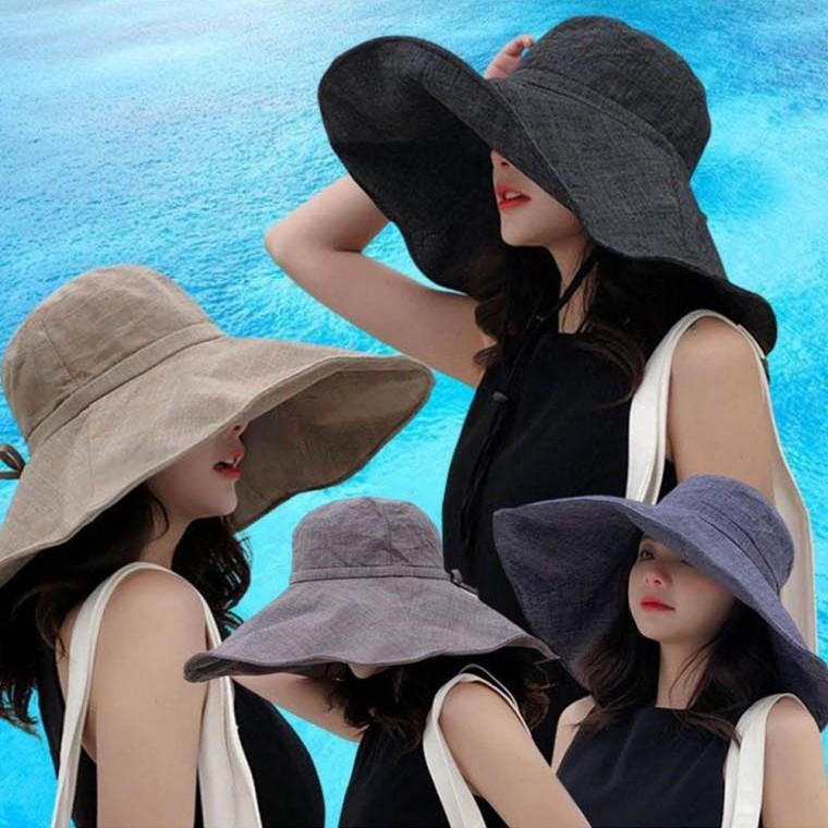 여름 린넨 챙모자 모자 여행 비치 바캉스 나들이 챙 나들이 바캉스 여름