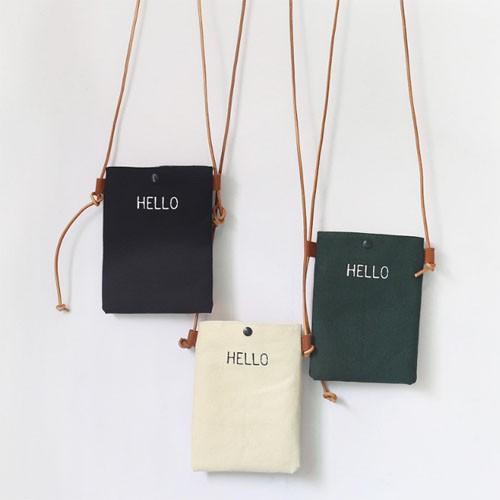 은창]HELLO 레터링 매듭 조절 크로스백 가방 여름 숄더백 에코백 토트백 가방 백 장바구니 쇼핑백 쇼