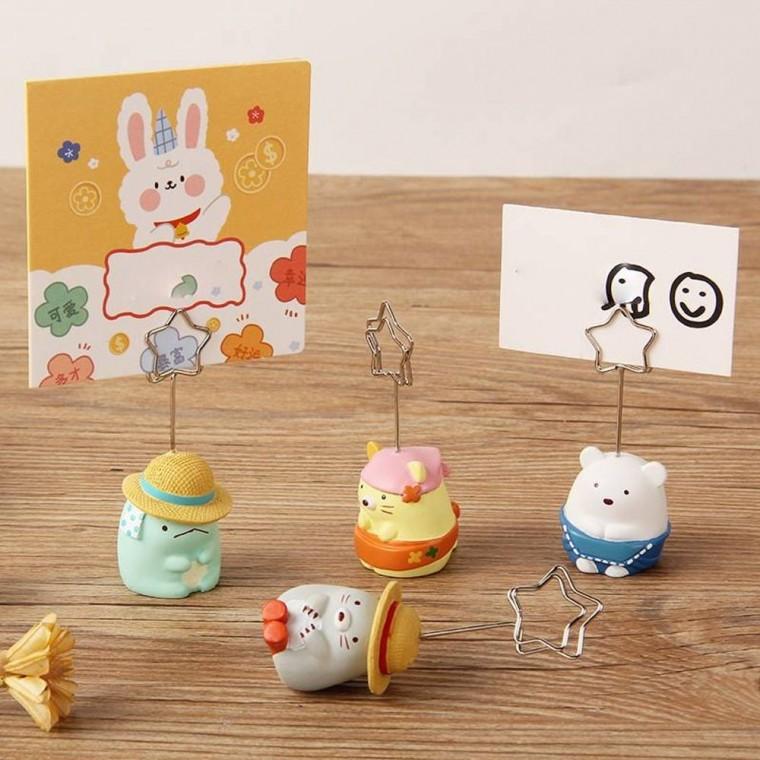 메모 꽂이 장식 가격표 POP 스탠드 인형 사진 홀더 거치대
