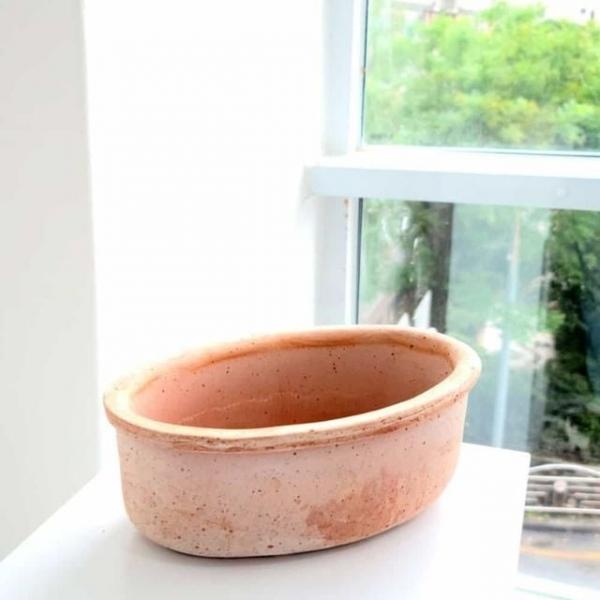 토분 분재 25x15x8cm 원형토분 토기화분
