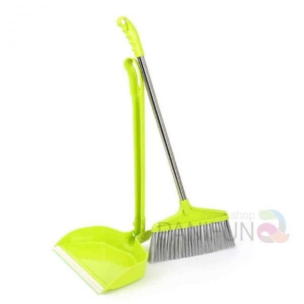 일체형 롱방비 미용실빗자루 매장빗자루 쓰레받기세트 만능빗자루 사무실빗자루