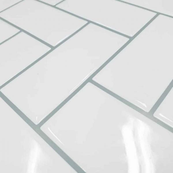 타일스티커 백색 벽돌 주방타일시트지 가스레인지시트지