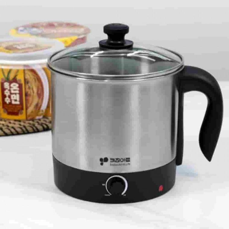 멀티포트 1.5L 라면쿠커 라면끓이는포트 전기냄비 전기멀티냄비 스텐전기냄비 휴대용라면포트