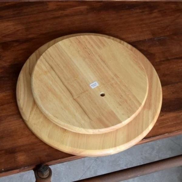 우드 돌림판 28cm 꽃꽂이회전판 회전돌림판