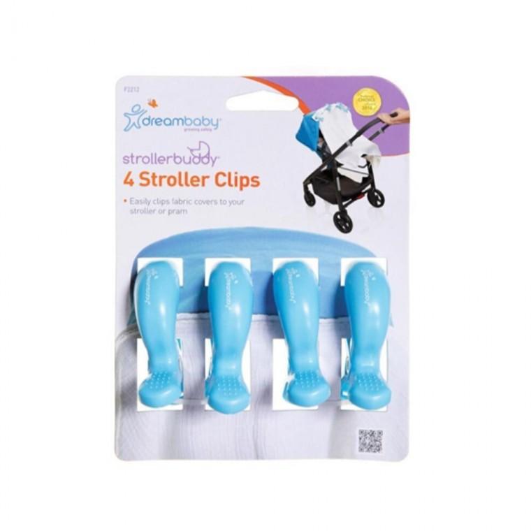 유모차 집게 4P 블루 F2212 바람막이집게 블랭킷클립 천막집게