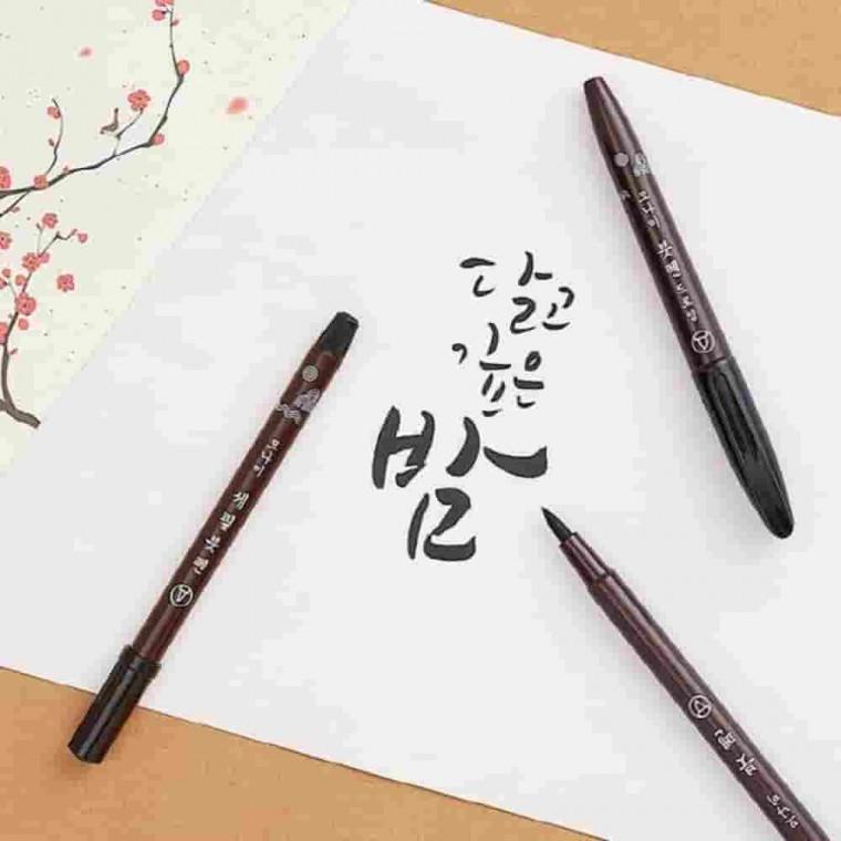 세필붓펜 세자용 가는붓펜 캘리붓펜 캘리그라피용품 캘리그라피붓펜 서예붓펜