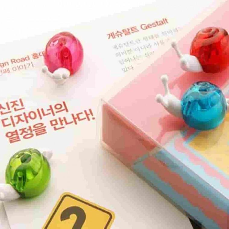 자석홀더 달팽이 사무용자석 입체자석 미니자석 컬러자석