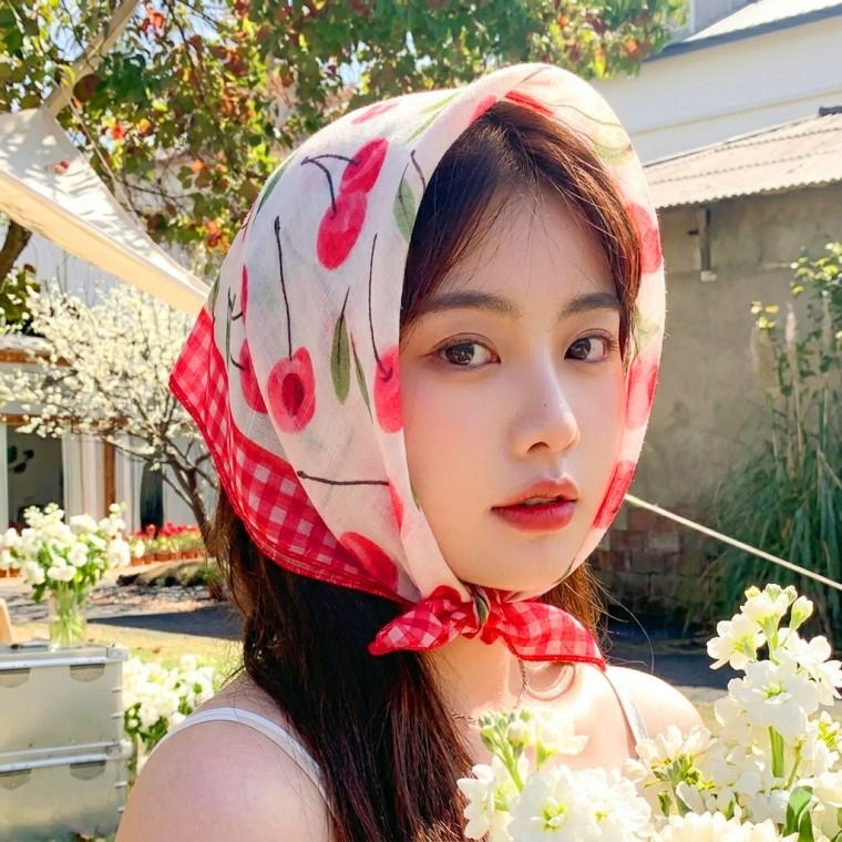 뮤리나 커치프 손수건 두건 여름스카프