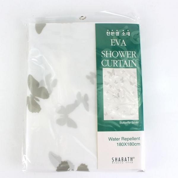 EVA 화장실커튼 샤워 커튼 나비 모